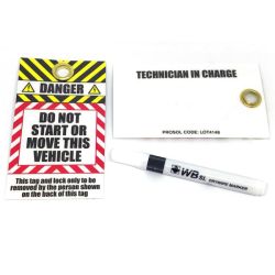 Reusable Padlock Lockout Tags