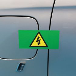 High Voltage Reusable Stickers