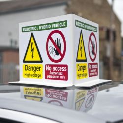 Vehicle Roof Top Warning Sign