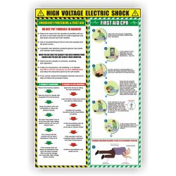 Electric Shock & CPR Poster