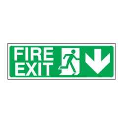 Fire Exit Down Arrow