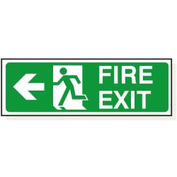 Fire Exit Left Arrow
