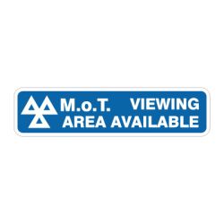 MOT Viewing Area Available 