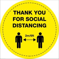 Social Distancing Floor Vinyl