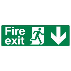 Fire Exit Down Arrow