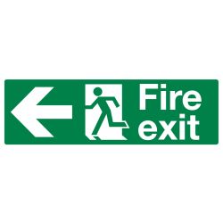 Fire Exit Left Arrow
