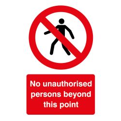 No Unauthorised Persons