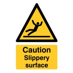 Caution Slippery Surface