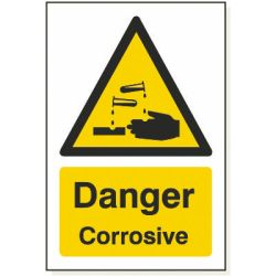 Danger Corrosive S Sticker