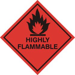 Highly Flammable Sticker