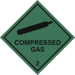 Compressed Gas Sticker