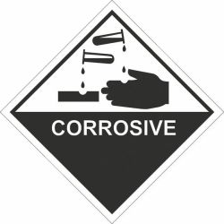 Corrosive Sticker